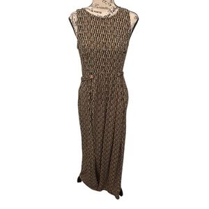Christy Brown Ribbed Sleeveless Sheath Dress